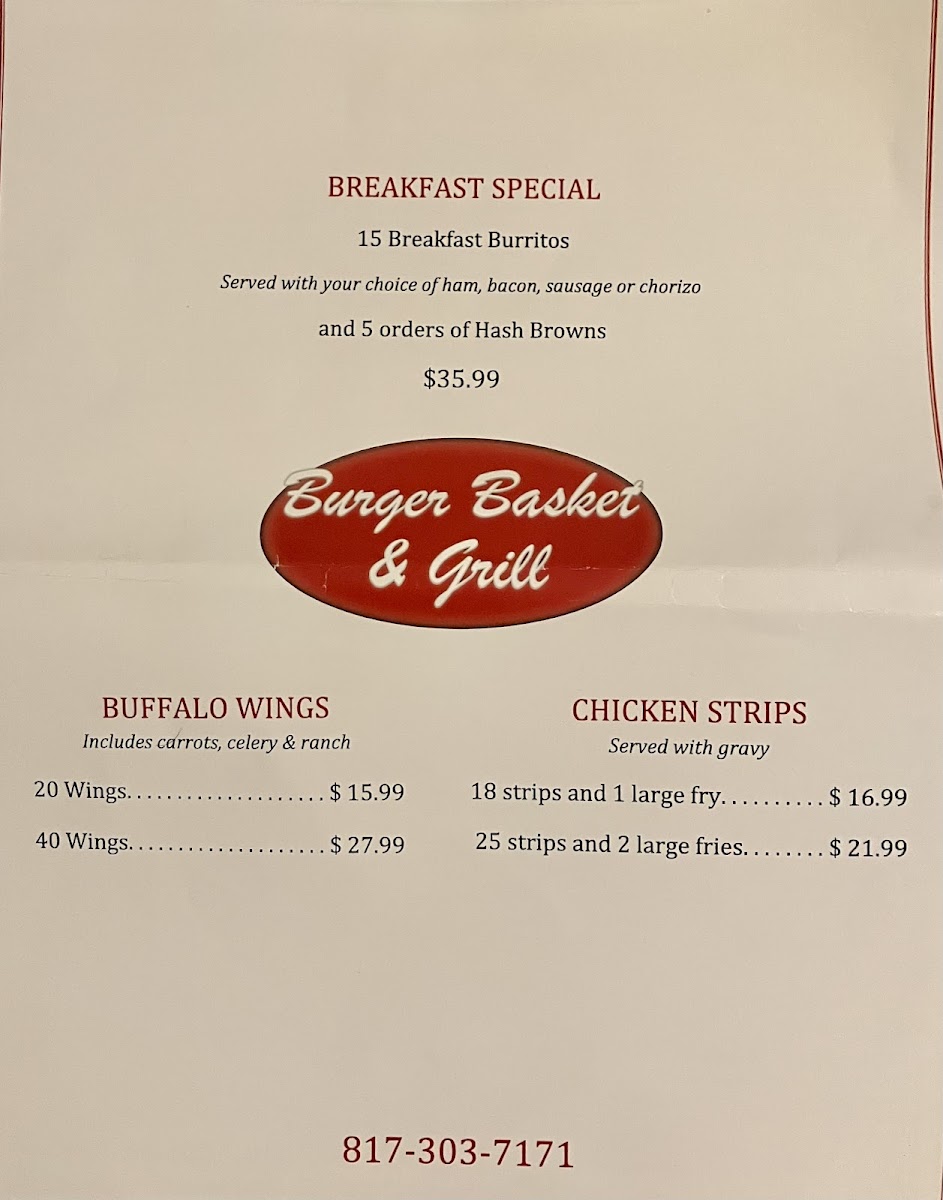 Burger Basket & Grill Menu - Image 2